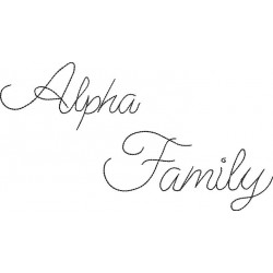 Stickserie - Alpha Family Schriftart